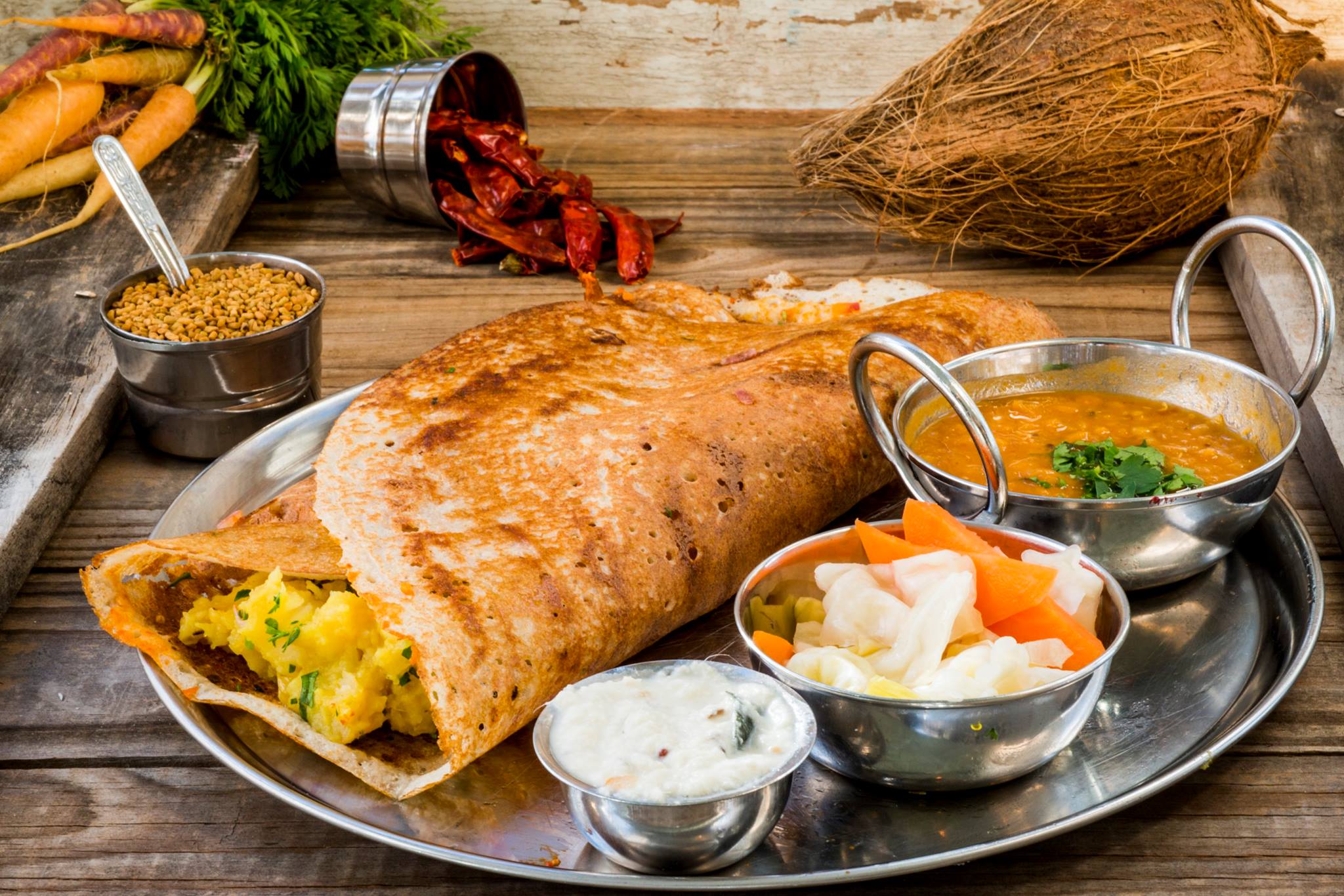 Dosa Bar Gluten free authentic Indian crepe restaurant